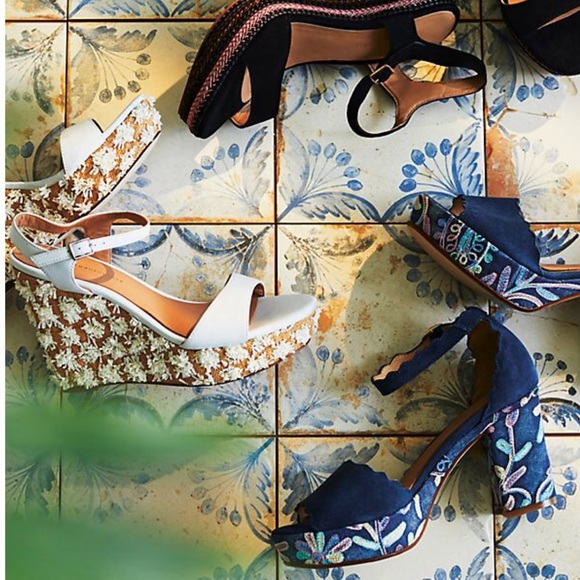 Anthropologie Wedge Platform Heels - Picture 2 of 7